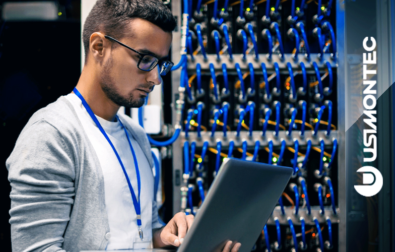 Organização e eficiência em foco: infraestrutura otimizada com implantação de rack para servidor
